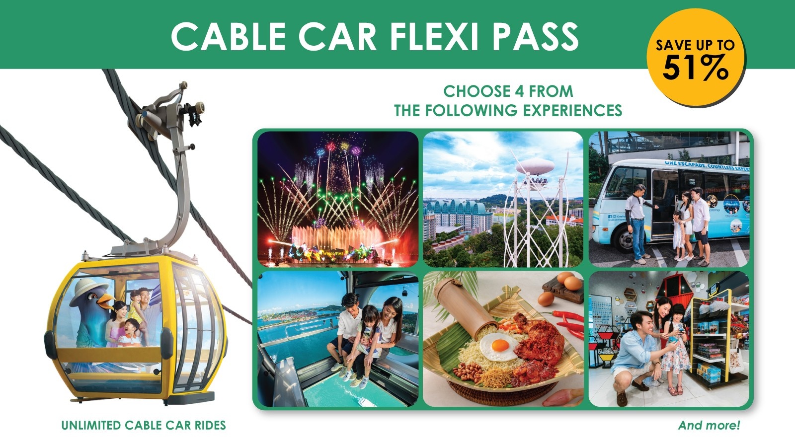 CABLE CAR FLEXI PASS (4 CHOICES)